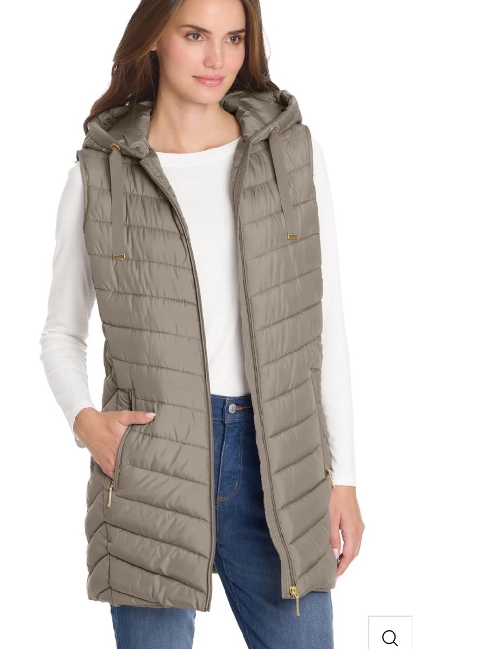 Weatherproof women's Beige Hooded Puffer Vest Full Zip 3X
PlusOutdoor Hiking NWT